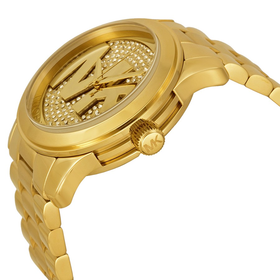 IMG_9085 Michael Kors MK5706 Runway Ladies Quartz Gold-tone Stainless Steel Replica 2