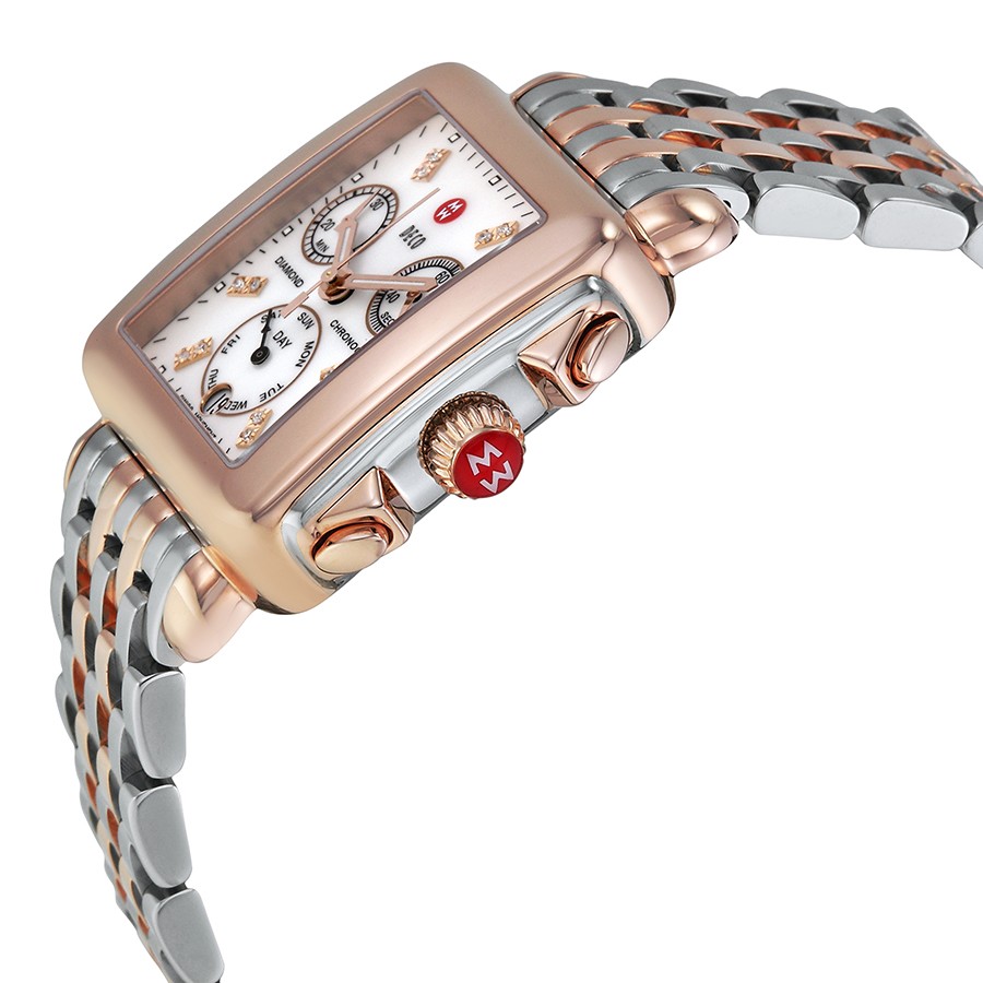 IMG_9085 Michele MWW06P000234 Ladies Quartz Stainless Steel and Rose Gold-plated Replica 2
