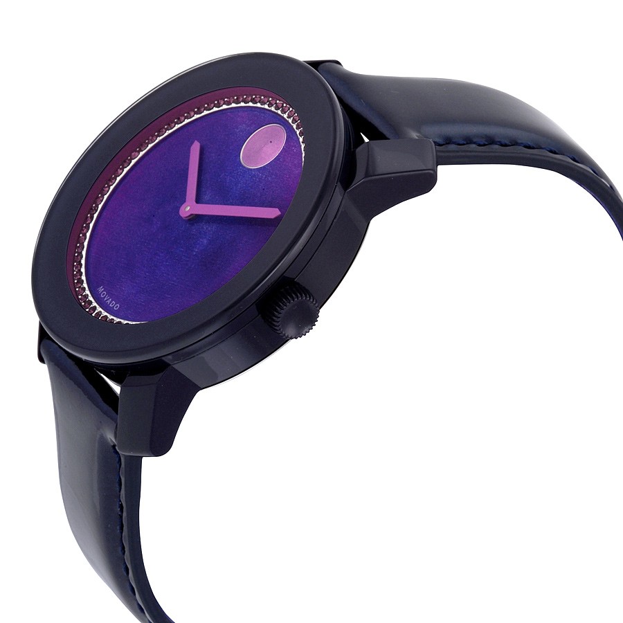 Movado 3600268 Bold Ladies Quartz Black TR90 Composite and Stainless Steel Replica 2