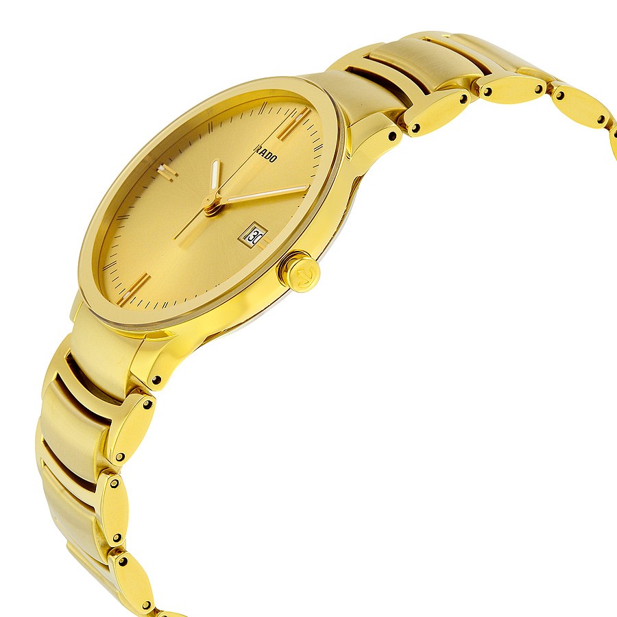 IMG_9085 Rado R30527253 Centrix Mens Quartz Yellow Gold-plated Stainless Steel Replica 2