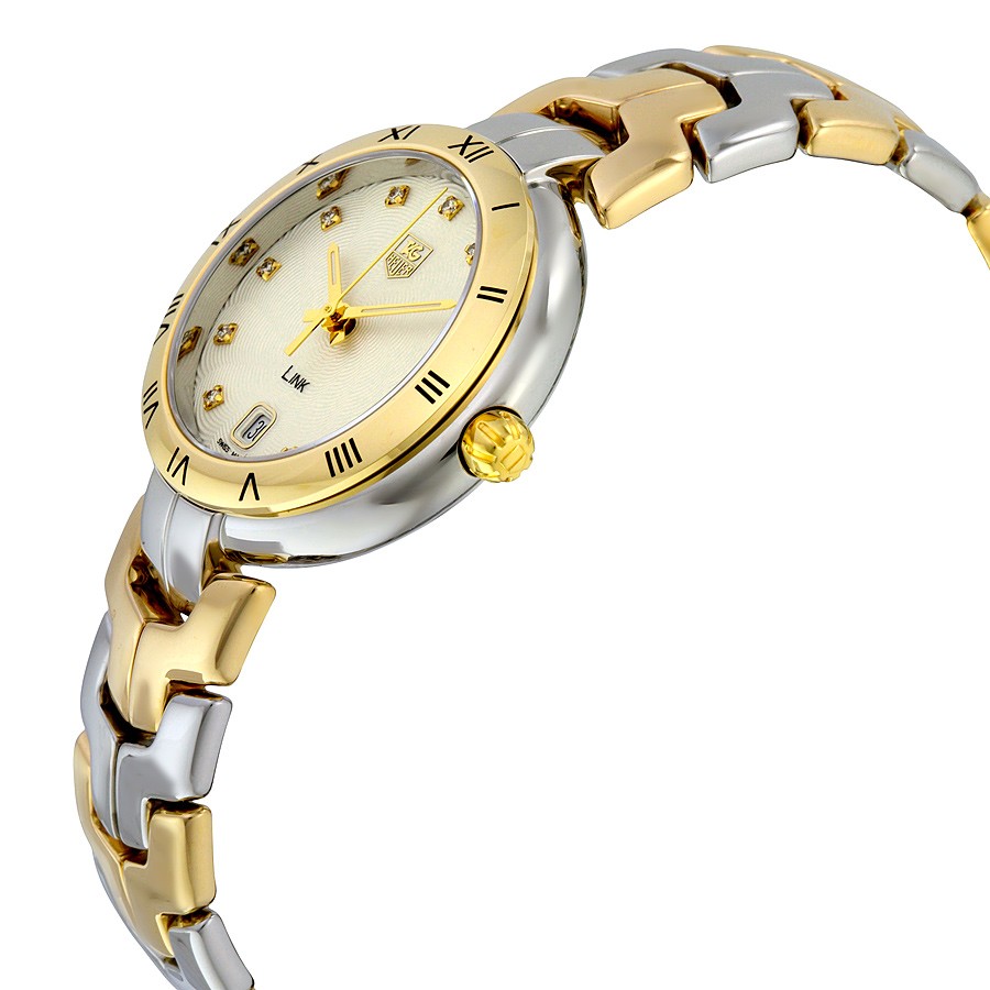 IMG_9085 Tag Heuer WAT1352.BB0962 Link Ladies Quartz 18Kt Yellow Gold and Stainless Steel Replica 2