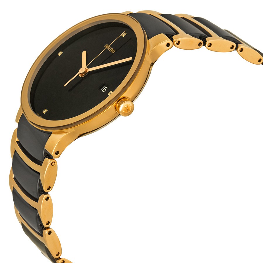 IMG_9085 Rado R30554712 Centrix Mens Quartz Rose Gold Ion-plated Stainless Steel Replica 2