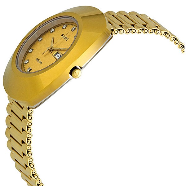 IMG_9085 Rado R12393633 Diastar Mens Quartz Gold-tone Stainless Steel Replica 2