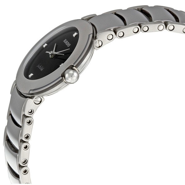 Rado R22594712 Ladies Quartz Platinum-tone Ceramic Replica 2