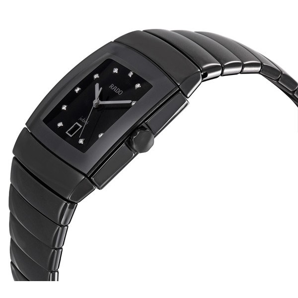 IMG_9085 Rado R13724752 Sintra Mens Quartz Black Ceramic Replica 2