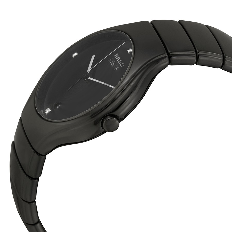 Rado R27653742 TRUE Mens Quartz Black Ceramic Replica 2