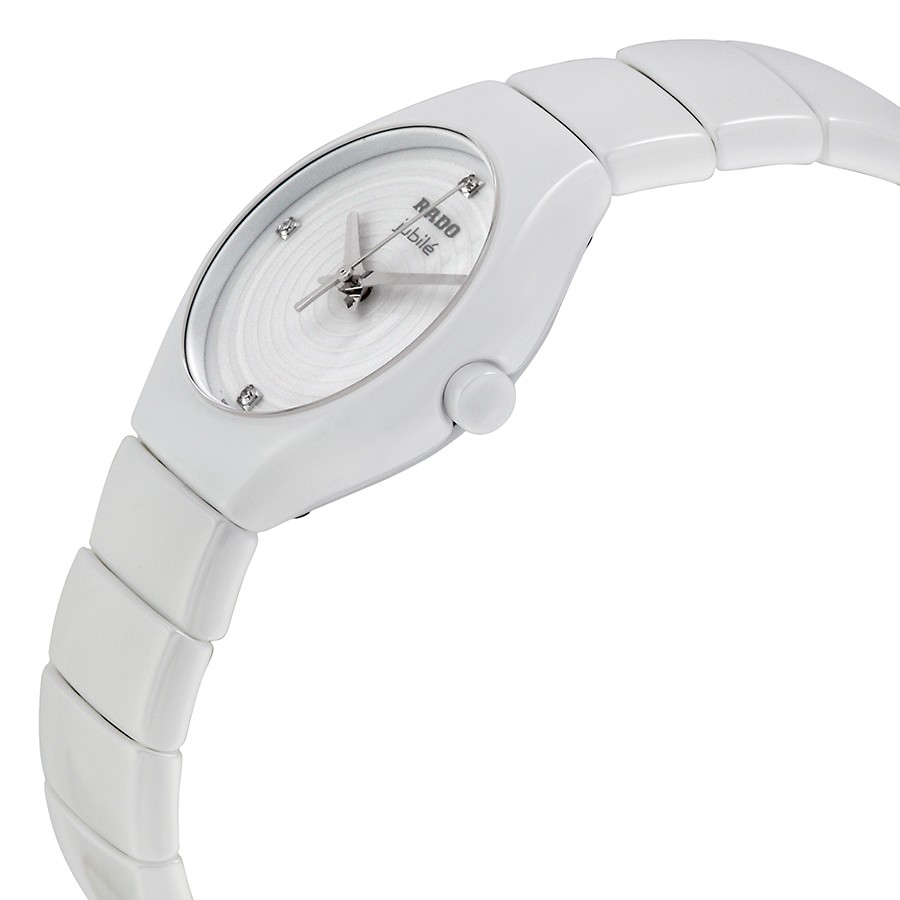 IMG_9085 Rado R27696712 TRUE Ladies Quartz White Ceramic Replica 2