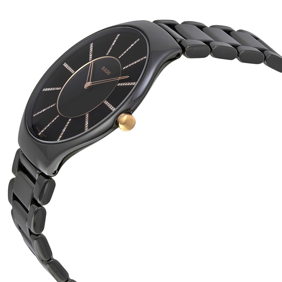 IMG_9085 Rado R27741702 TRUE Ladies Quartz Black Ceramic Replica 2