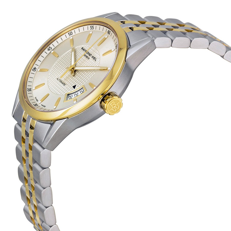 IMG_9085 Raymond Weil 2770-STP-65021 Freelancer Mens Automatic Stainless Steel and Gold Replica 2