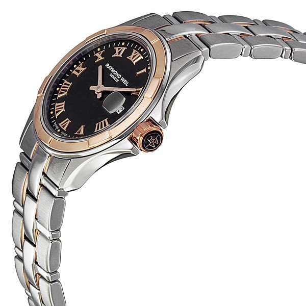 IMG_9085 Raymond Weil 9460-SG5-00208 Parsifal Ladies Quartz Stainless Steel & Solid 18kt Rose Gold Replica 2