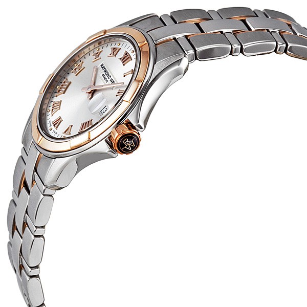 IMG_9085 Raymond Weil 9460-SG5-00658 Parsifal Ladies Quartz Stainless Steel and 18kt Pink Gold Replica 2