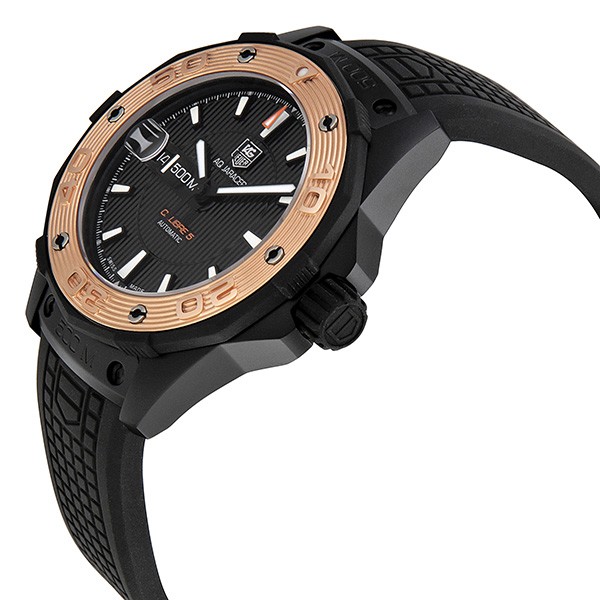 IMG_9085 Tag Heuer WAJ2182.FT6015 Aquaracer Mens Automatic Black Titanium Carbide Replica 2
