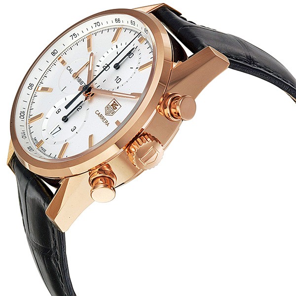 IMG_9085 Tag Heuer CAR2140.FC8145 Carrera Mens Automatic Polished 18kt Rose Gold Replica 2