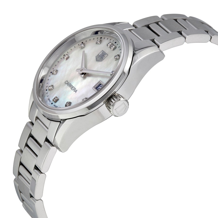 IMG_9085 Tag Heuer WAR1314.BA0778 Carrera Ladies Quartz Polished Stainless Steel Replica 2