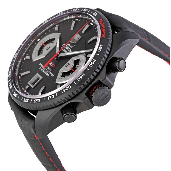 IMG_9085 Tag Heuer CAV518B.FC6237 Grand Carrera Mens Automatic Titanium-coated stainless steel case Replica 2