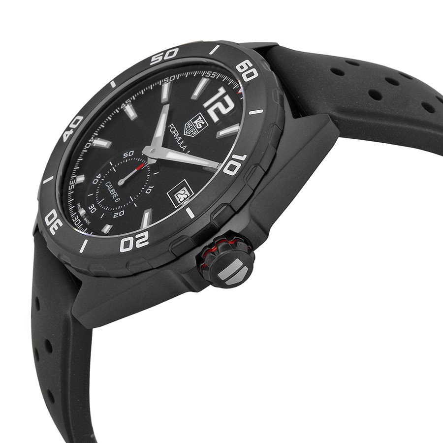 Tag Heuer WAZ2112.FT8023 Mens Automatic Black Titanium Coated Stainless Steel Replica 2