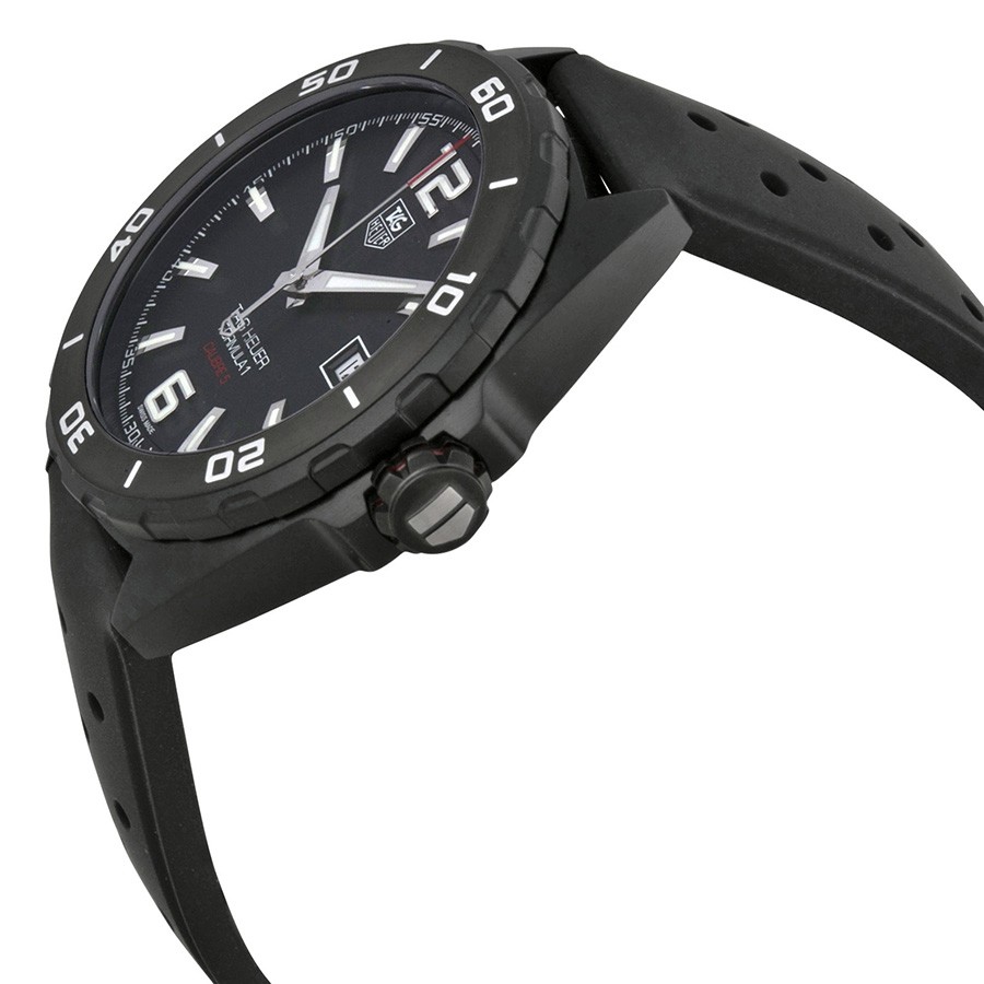 IMG_9085 Tag Heuer WAZ2115FT8023 Mens Automatic Black Titanium Carbide Coated Steel Replica 2