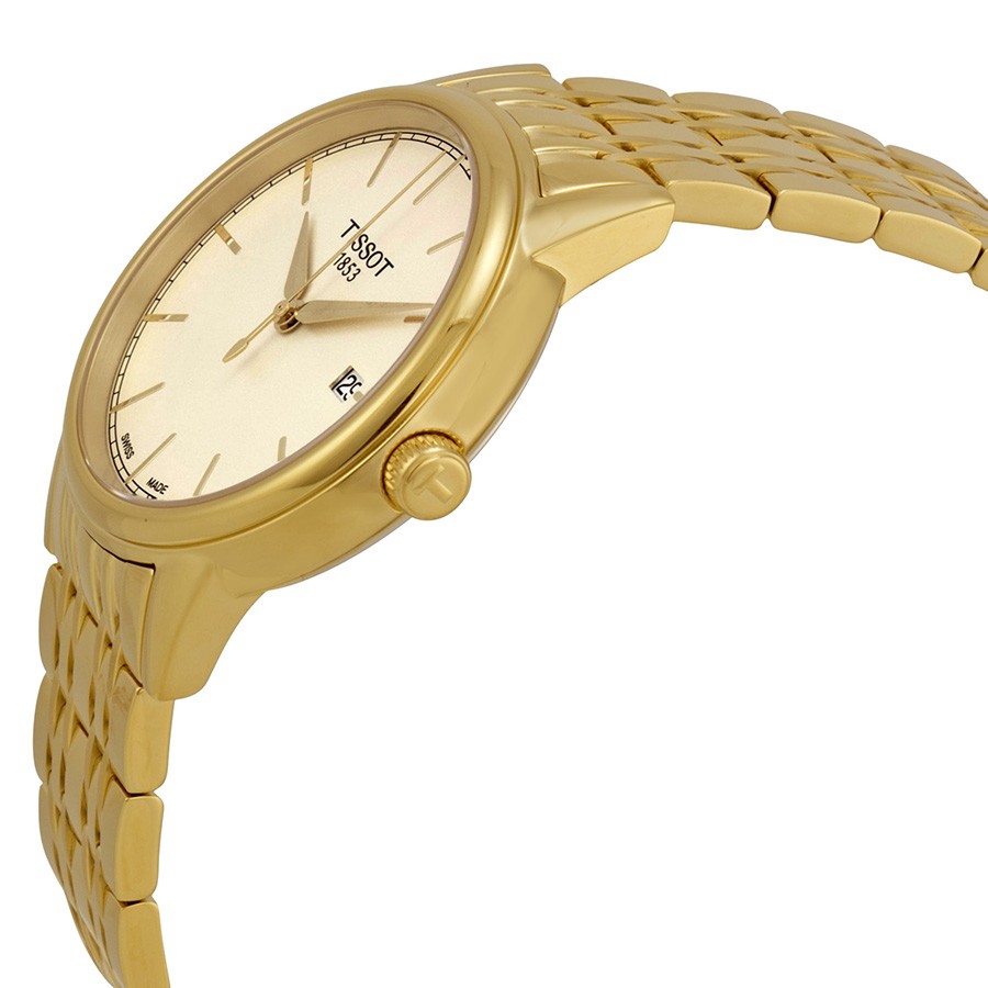 IMG_9085 Tissot T0854103302100 Carson Mens Quartz Yellow Gold-plated Stainless Steel Replica 2
