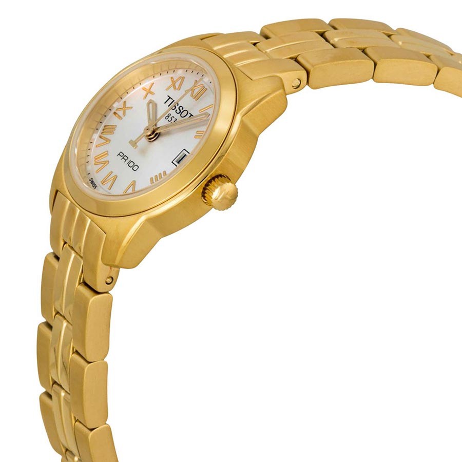 IMG_9085 Tissot T0492103303300 PR 100 Ladies Quartz Gold-tone Stainless Steel Replica 2