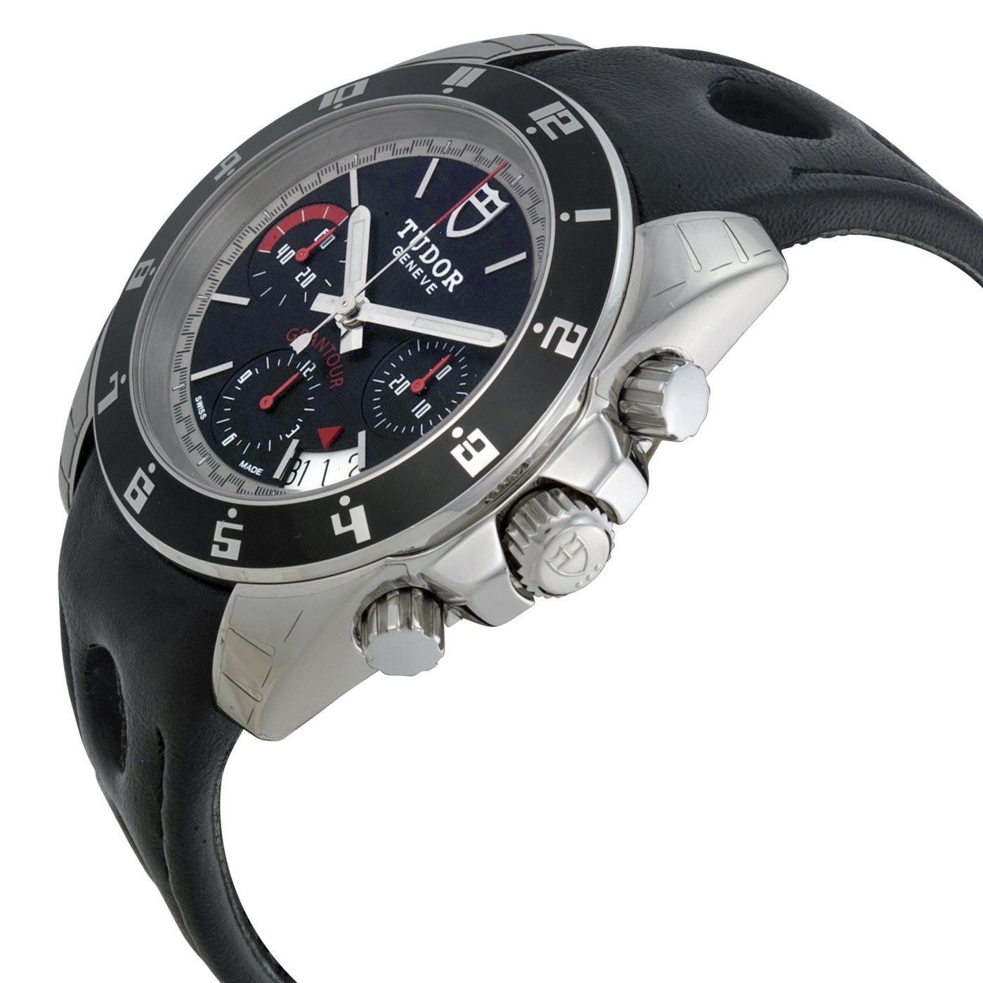 IMG_9085 Tudor 20350N-BKSLPL Grantour Mens Automatic Stainless Steel Replica 2
