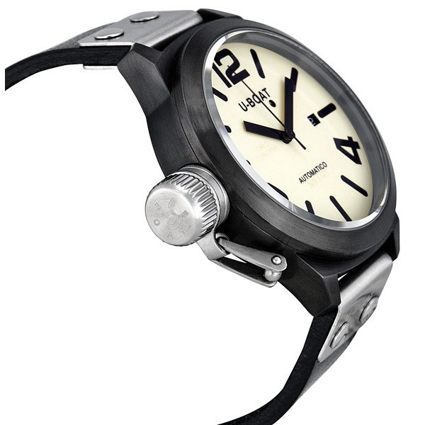 U-Boat 343 Mens Automatic Black Ion-plated Stainless Steel Replica 2