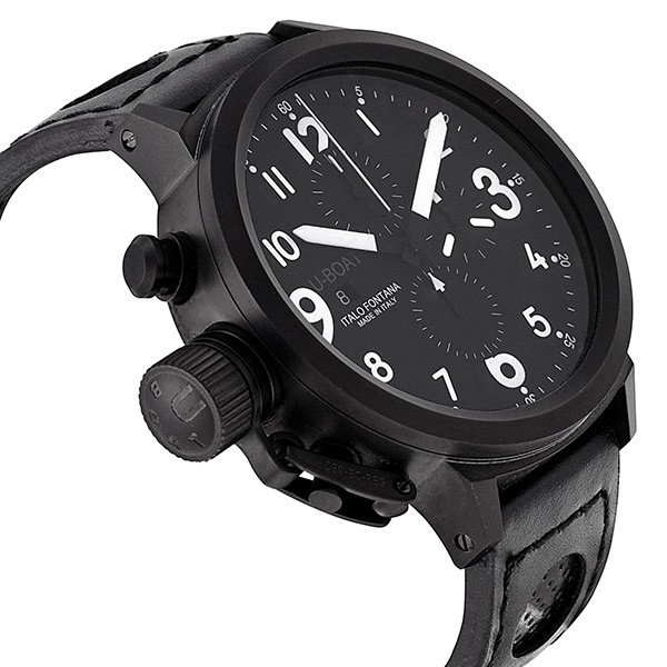 IMG_9085 U-Boat 6121 Flightdeck Mens Automatic Black PVD Stainless Steel Replica 2