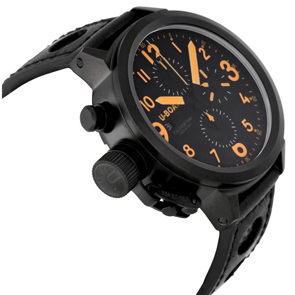 IMG_9085 U-Boat 6254 Flightdeck Mens Automatic Black Ion-plated Stainless Steel Replica 2