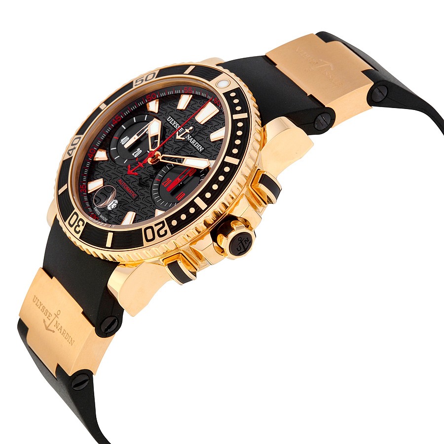 IMG_9085 Ulysse Nardin 8006-102-3A/926 Mens Automatic 18kt Rose Gold Replica 2
