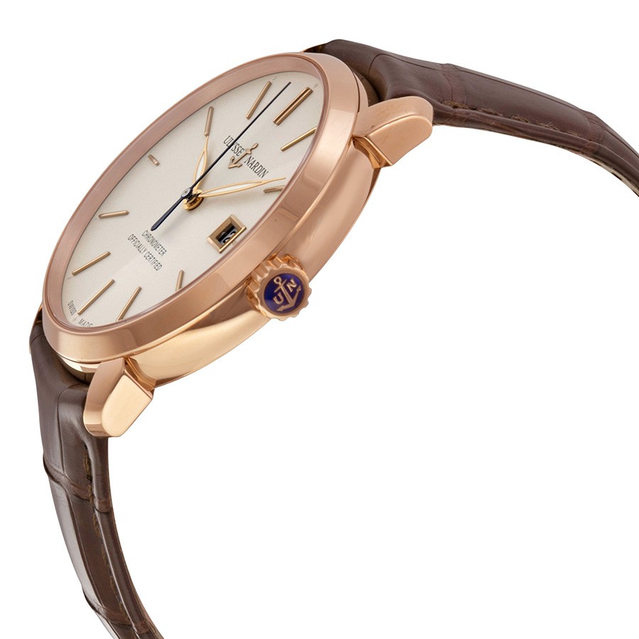IMG_9085 Ulysse Nardin 8156-111-2/91 San Marco Mens Automatic 18kt Rose Gold Replica 2