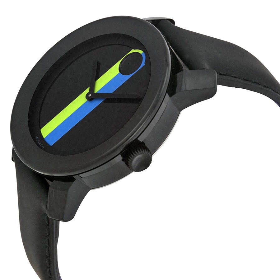 IMG_9085 Movado 1318 Bold Unisex Quartz Black TR90 Composite and Stainless Steel Replica 2