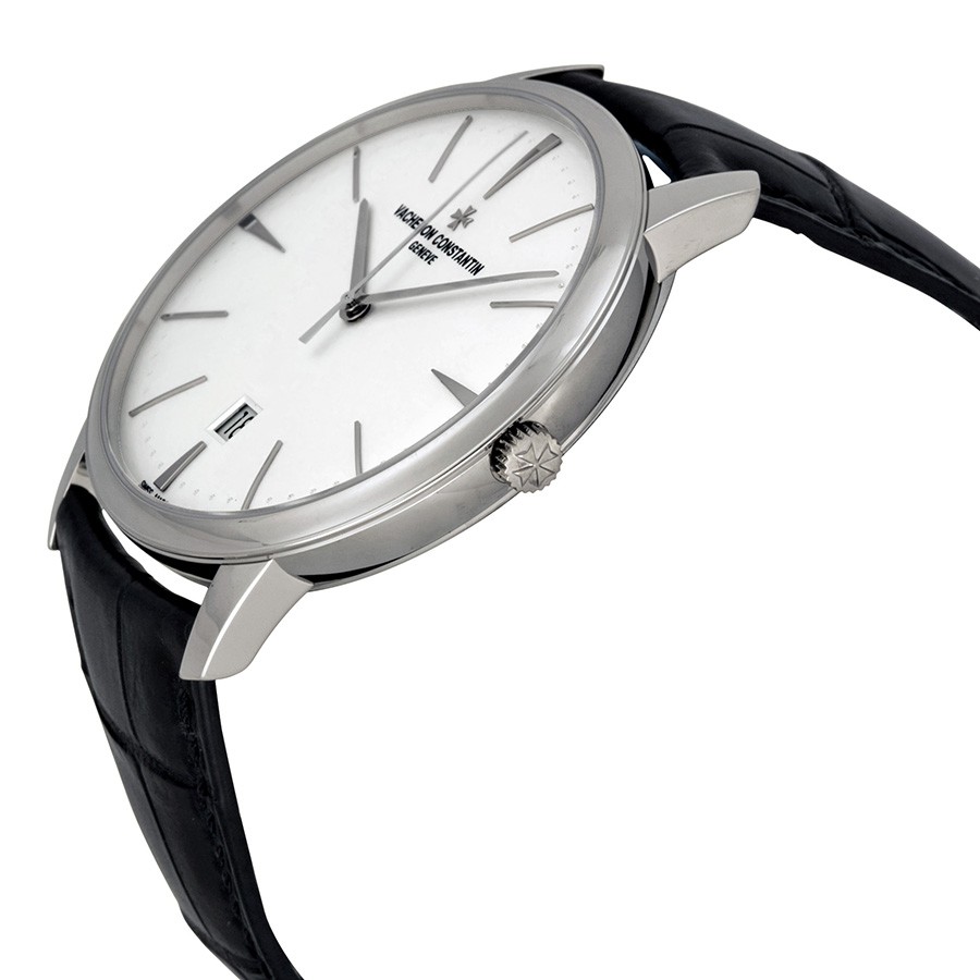 IMG_9085 Vacheron Constantin 85180/000G-9230 Patrimony Mens Automatic 18kt White Gold Replica 2