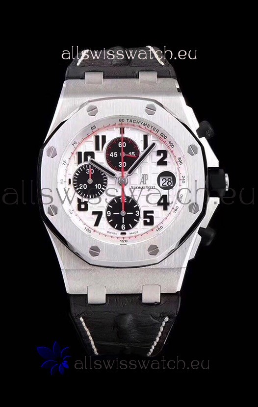 IMG_9086 Audemars Piguet Royal Oak Offshore Chronograph Panda - 1:1 Mirror Ultimate Edition - Updated Version with 3126 Movement 3