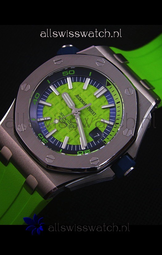IMG_9086 Audemars Piguet Royal Oak New Diver 1:1in Green 3