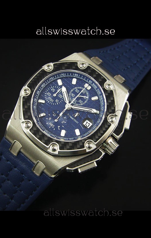 IMG_9086 Audemars Piguet Royal Oak Offshore Juan Pablo Montoya 3120 Movement Blue Dial - 1:1 Mirror 3