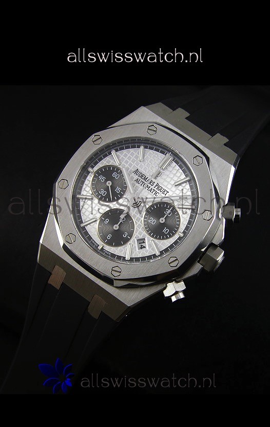 IMG_9086 Audemars Piguet Royal Oak Chronograph in Stainless Steel Case White Dial 3