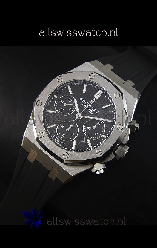 IMG_9086 Audemars Piguet Royal Oak Chronograph in Stainless Steel Case Black Dial 3