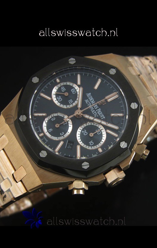 IMG_9086 Audemars Piguet Royal Oak Rose Gold in Blue Ceramic Dial - 1:1 Mirror 3