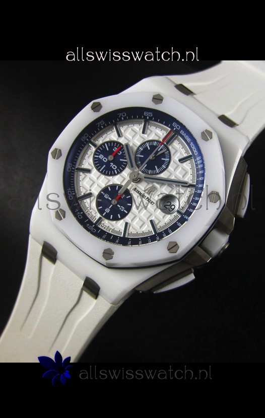 IMG_9086 Audemars Piguet Royal Oak Offshore White Ceramic - Ultimate 1:1 3126 Movement 3