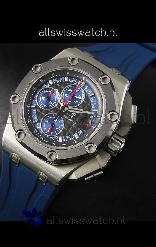 IMG_9086 Audemars Piguet Royal Oak Offshore Michael Schumacher Titanium in Blue - Ultimate 1:1 3126 Movement 3