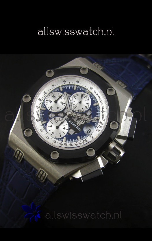 IMG_9086 Audemars Piguet Royal Oak Offshore Rubens Barrichello Titanium Blue - 1:1 Mirror 3