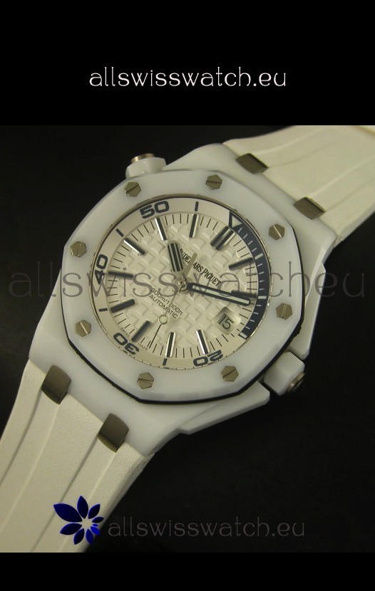 IMG_9086 Audemars Piguet Royal Oak Diver White Ceramic - 1:1 Mirror 3