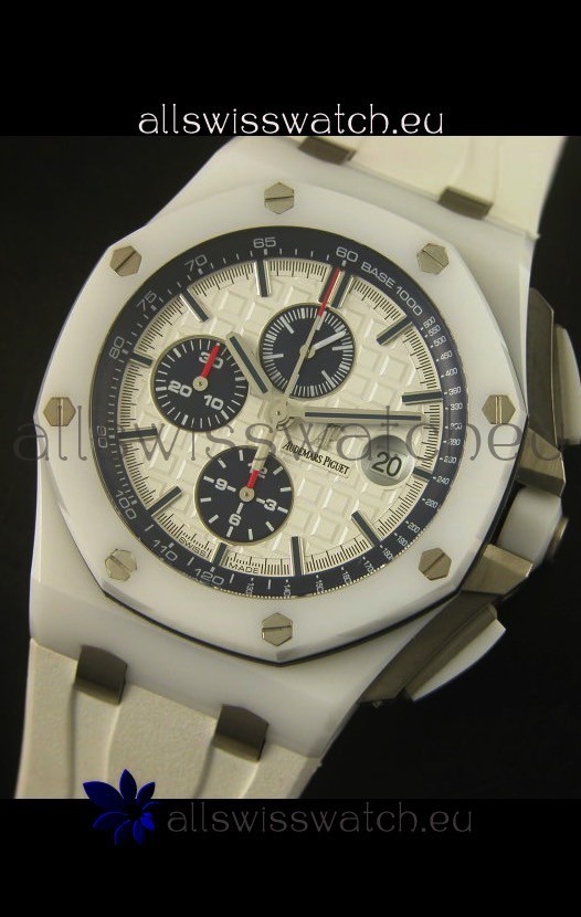 IMG_9086 Audemars Piguet Royal Oak Offshore White Ceramic 1:1 Mirror Ultimate Edition 3