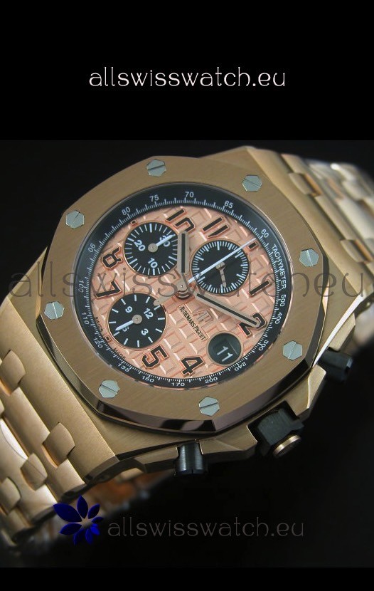IMG_9086 Audemars Piguet Royal Oak Offshore THEMES Pink Gold Casing 3