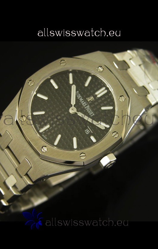 IMG_9086 Audemars Piguet Royal Oak Ladies Black Dial 33MM - 1:1 Mirror Edition 3