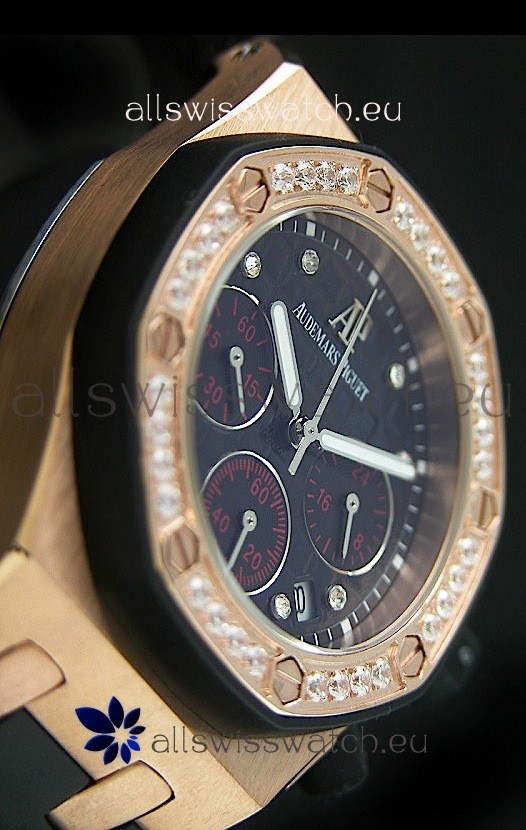 IMG_9086 Audemars Piguet Royal Oak Offshore Lady Alinghi in Black Checkered Dial 3
