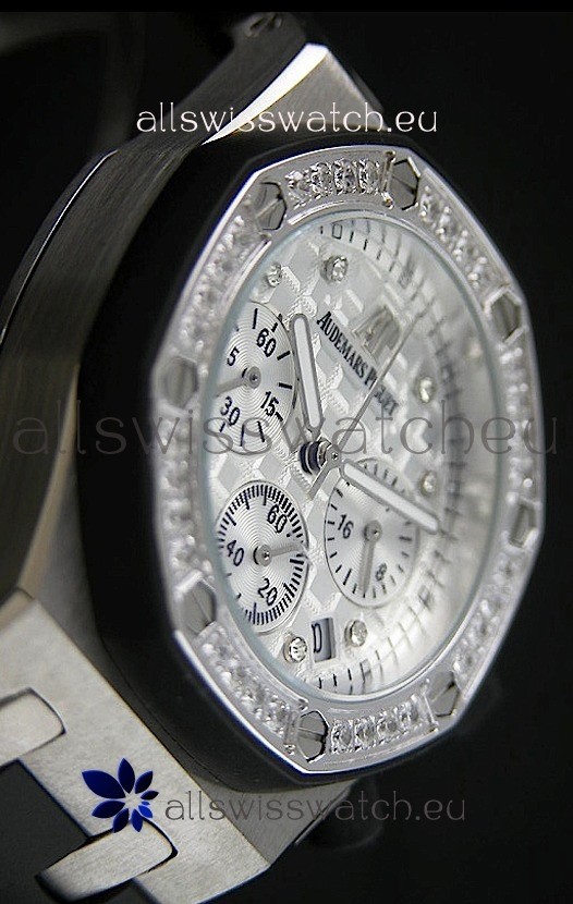IMG_9086 Audemars Piguet Royal Oak Offshore Lady Alinghi in White Checkered Dial 3
