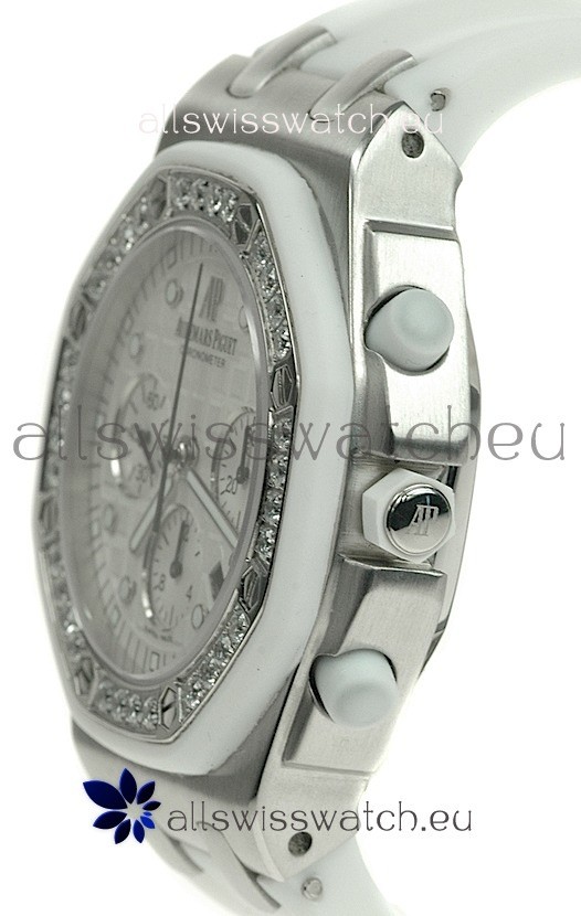 IMG_9086 Audemars Piguet Royal Oak Offshore Lady Alinghi Limited Edition Diamond in White Dial 3