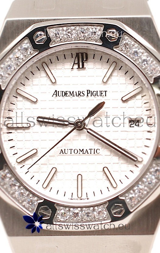 Audemars Piguet Royal Oak Steel in Brown Leather Strap 3