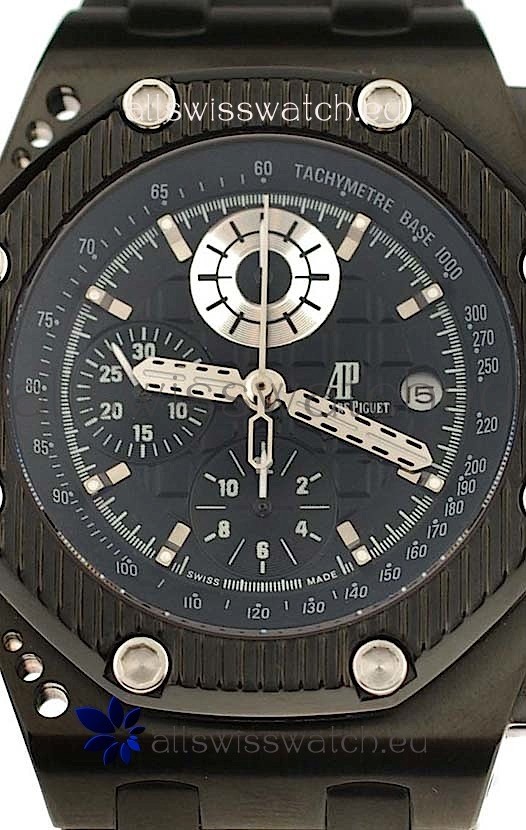 IMG_9086 Audemars Piguet Royal Oak Offshore Survivor Swiss Chronograph in Black 3