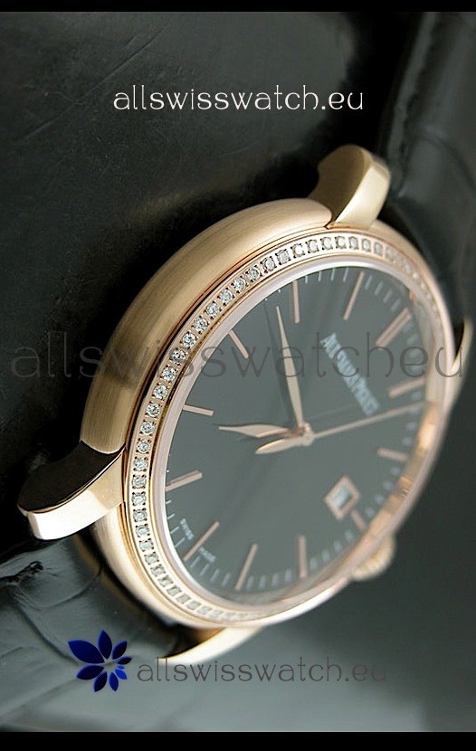 IMG_9086 Audemars Piguet Jules Classic Automatic Rose Gold in Black Dial 3